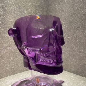 Purple Skull Crystal Glass
